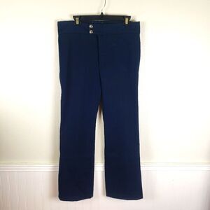 Men's Vintage 80's Edelweiss navy blue wool nylon ski snow winter pants size 34
